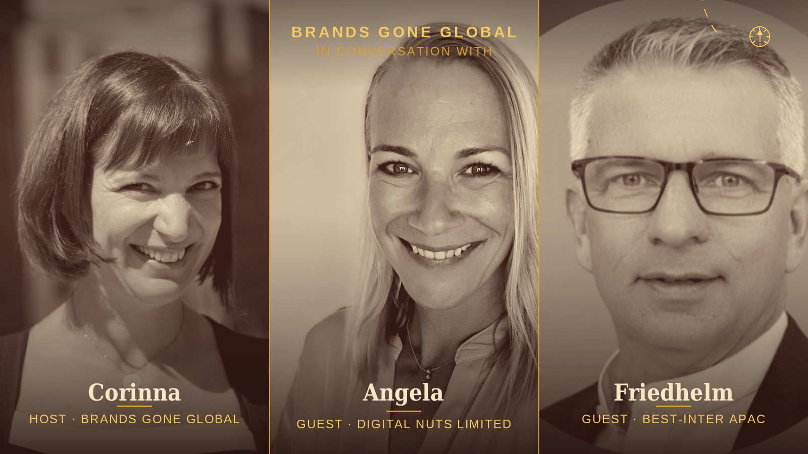 Corinna Seidel in conversation with Angela Exner of Digital Nuts Limited and Friedhelm Best of BEST-inter APAC